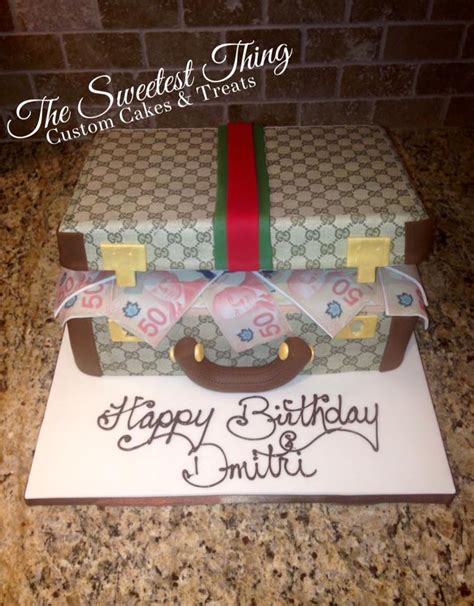 gucci briefcase cake.